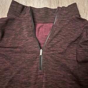 Lululemon Maroon Quarter-Zip Pullover